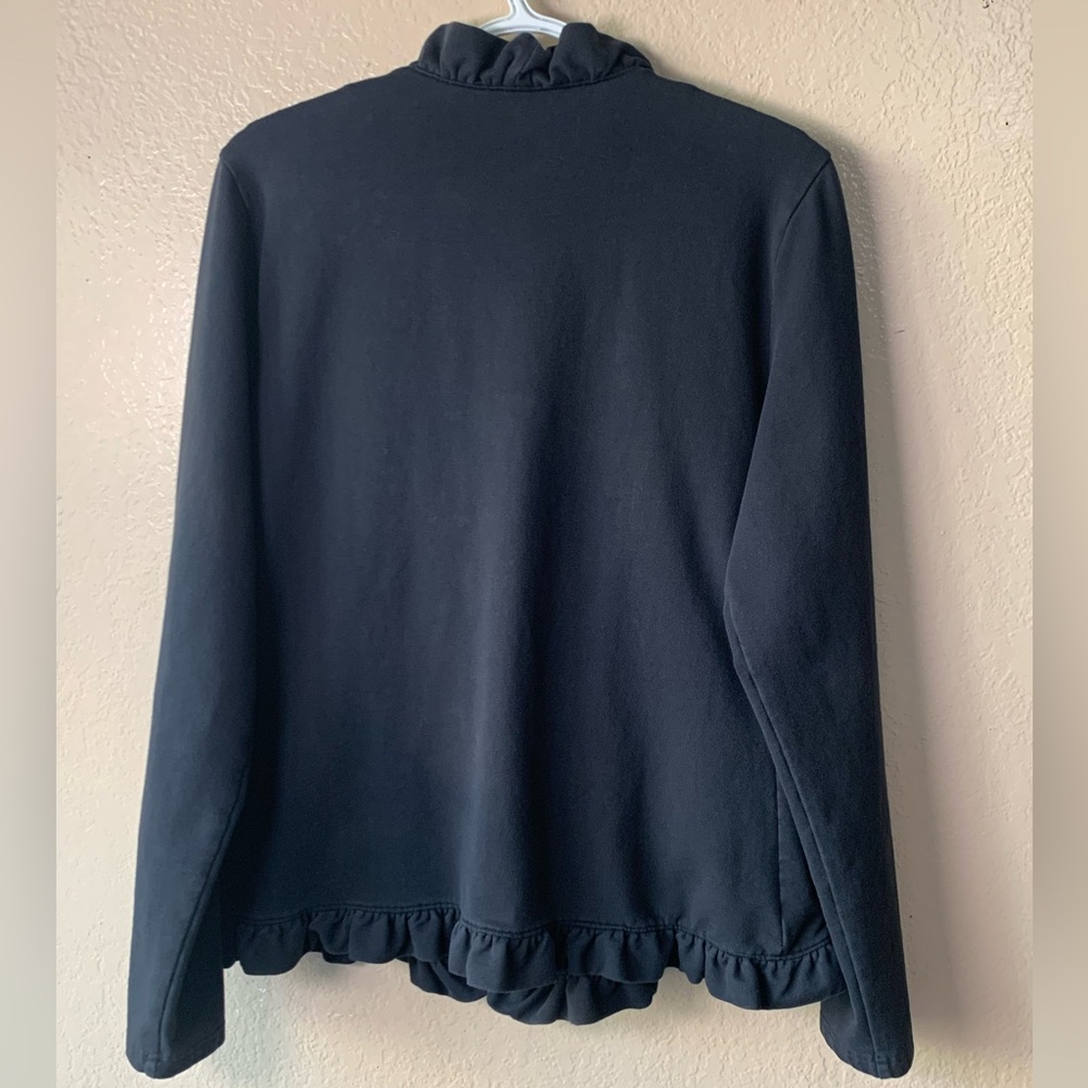 Matilda Jane All Is Calm Black Ruffle Front Jacket - Picture 4 of 5